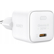 Aukey Ładowarka sieciowa PA-B1L White Omnia II Mini1xUSB-C PowerDelivery 30W 5A