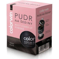 Colorwin Puder kryjący odrost i zwiększający objętość włosów Czarny 3.2g