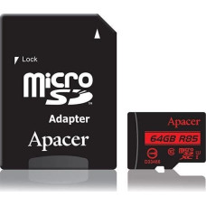 Apacer Karta Apacer Secure Digital MicroSDXC 64 GB Class 10 UHS-I/U1  (AP64GMCSX10U5-R)