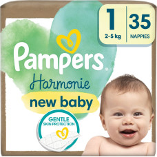 Pampers Harmonie Baby Pieluszki, rozmiar 1, 2-5 kg, 35 szt.