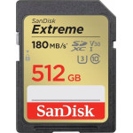 Sandisk Karta SanDisk SanDisk SDXC karta 512GB Extreme PLUS (R 190 MB/s W130 MB/s Class 10, UHS-I U3 V30)