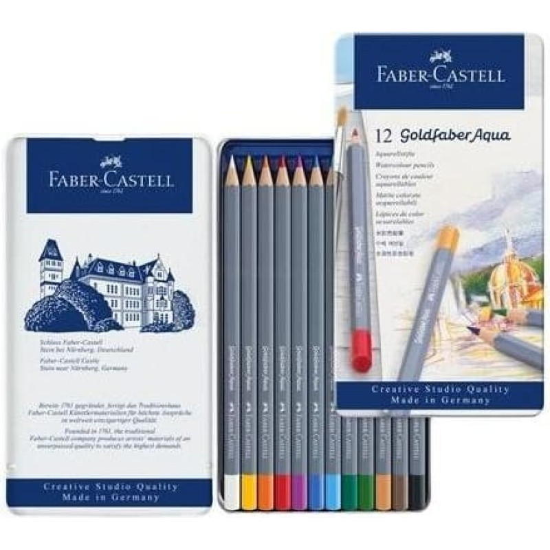 Faber-Castell Kredki akwarelowe Goldfaber 12 kol. (114612)