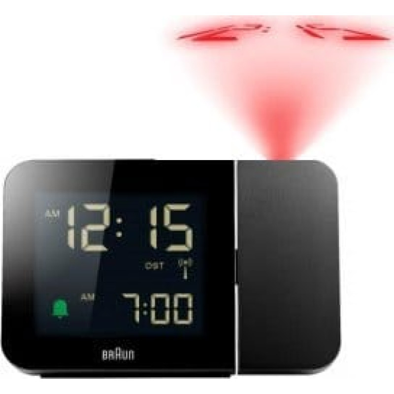 Braun Radiobudzik Braun Braun BC 015 B-DCF black Radio Controlled Alarm Clock