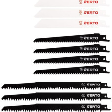 Verto Brzeszczoty bagnetowe (Brzeszczoty do piły szablastej, HCS/BIM, zestaw 10 szt.)
