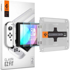 Spigen SZKŁO HARTOWANE SPIGEN GLAS.TR EZ FIT 2-PACK NINTENDO SWITCH OLED