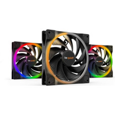 Be Quiet! Light Wings 140mm ARGB PWM High Speed Fan Black 3 Pack