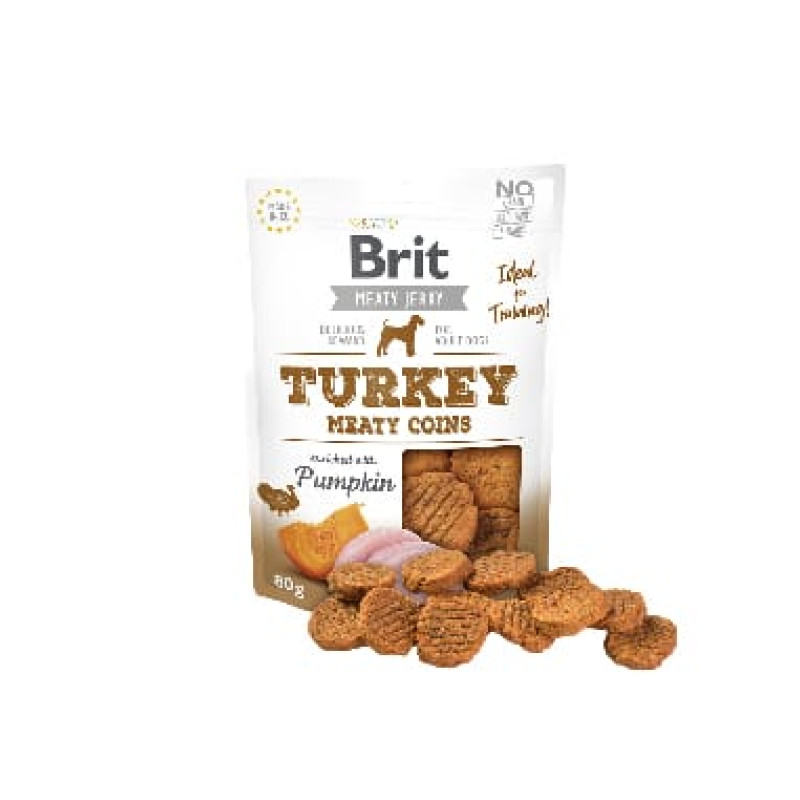 Brit Turkey Meaty coins Dog Snacks 80 g