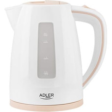 Adler AD 1264 electric kettle 1.7 L Hazelnut,White 2200 W