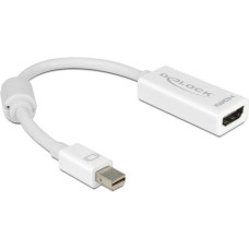 Delock Adapter AV Delock DisplayPort Mini - HDMI biały (65128)