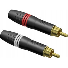 Procab Adapter AV Procab PROCAB PCR2M/BG Cable connector - professional RCA/Cinch male - gold contacts - pair Black shel