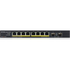 Zyxel Switch ZyXEL Zyxel Przełącznik GS1100-10HP-EU0102F 120W PoE 8xGigabit 2xFiber Uplilk Switch