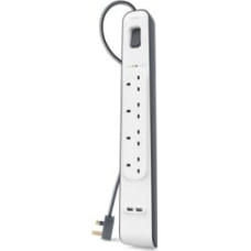 Belkin BSV401VF2M surge protector White 4 AC outlet(s) 2 m