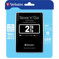 Verbatim Store 'n' Go external hard drive 2048 GB Black