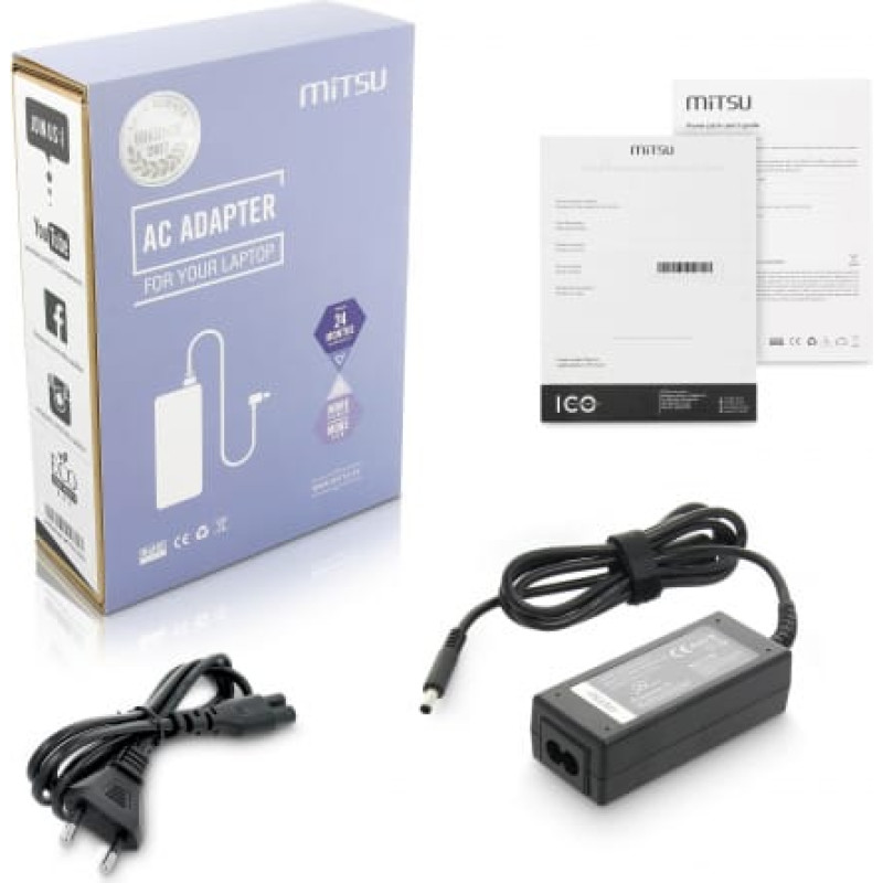 Mitsu notebook charger mitsu 19.5v 2.31a (4.5x3.0 pin) - dell