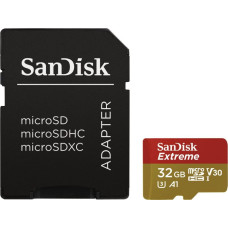 Sandisk Karta SanDisk Extreme MicroSDHC 32 GB Class 10 UHS-I/U3 A1 V30 (001734170000)