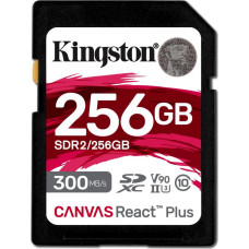 Kingston Canvas React Plus 256 GB SDXC (schwarz, UHS-II U3, Class 10, V90)