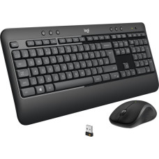 Logitech MK540 Advanced keyboard RF Wireless QWERTY US International Black, White