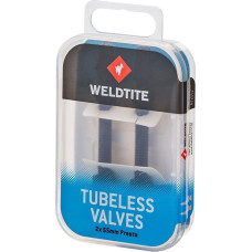 Weldtite Zestaw wentyli WELDTITE TUBELESS VALVE KIT 2 x 55mm Presta (pudełko) (NEW)