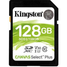 Kingston Canvas Select Plus 128 GB SDXC (schwarz, UHS-I U3, Class 10, V30)