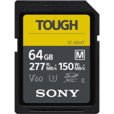 Sony Karta Sony SF-M Tough SDXC 64 GB Class 10 UHS-II U3 V60 (SFM64T/T1)