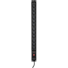 Activejet COMBO 12 socket power strip 3m black