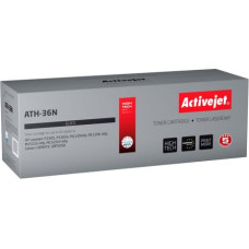 Activejet ATH-36N toner for HP printer; HP 36A CB436A, Canon CRG-713 replacement; Supreme; 2000 pages; black