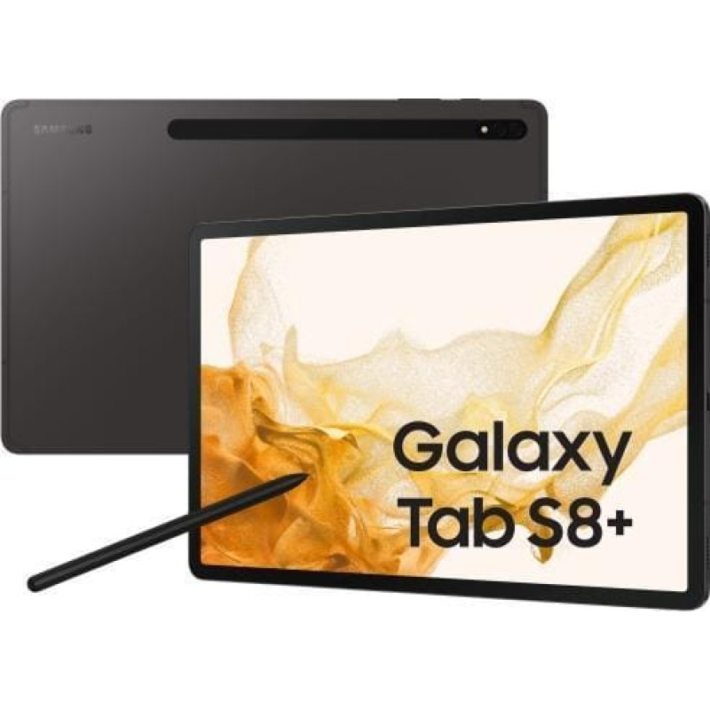 Samsung Tablet Samsung SAMSUNG Galaxy Tab S8+ 256GB, tablet PC (dark grey, Android 12)