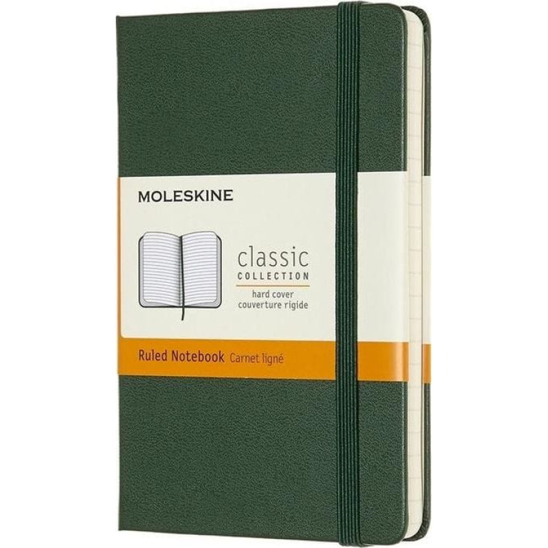 Moleskine Notes Classic 9x14 tw. linie - myrtle zielony