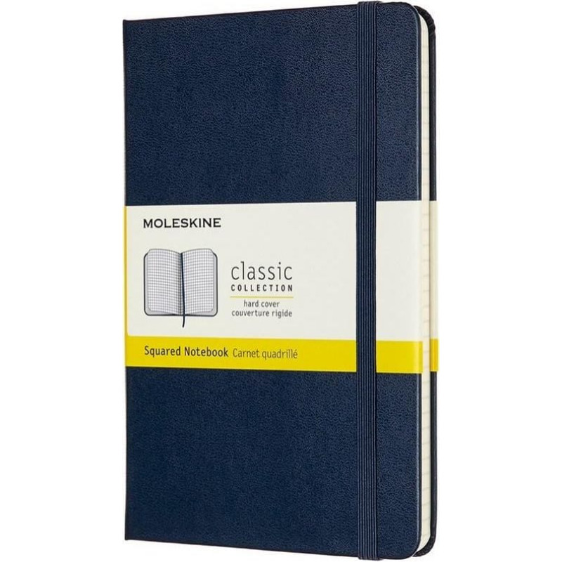 Moleskine Notes Classic 11,5x18 tw. kratka szafirowy niebieski