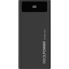 Realpower Powerbank Realpower PB-20k 20000 mAh Czarny  (306949)