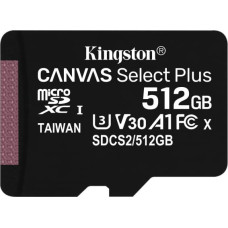 Kingston Technology Canvas Select Plus memory card 512 GB SDXC Class 10 UHS-I