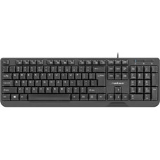 Natec KEYBOARD TROUT SLIM USB, US LAYOUT, BLACK