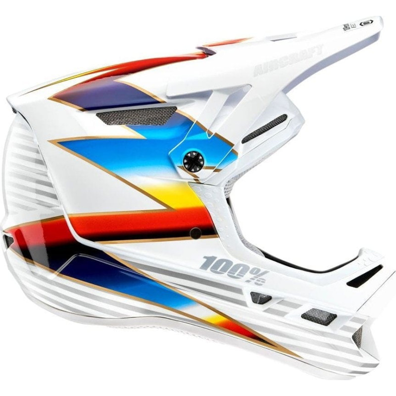 100 Bon 100% Kask full face 100% AIRCRAFT COMPOSITE Helmet Knox White roz. M (57-58 cm) (NEW)