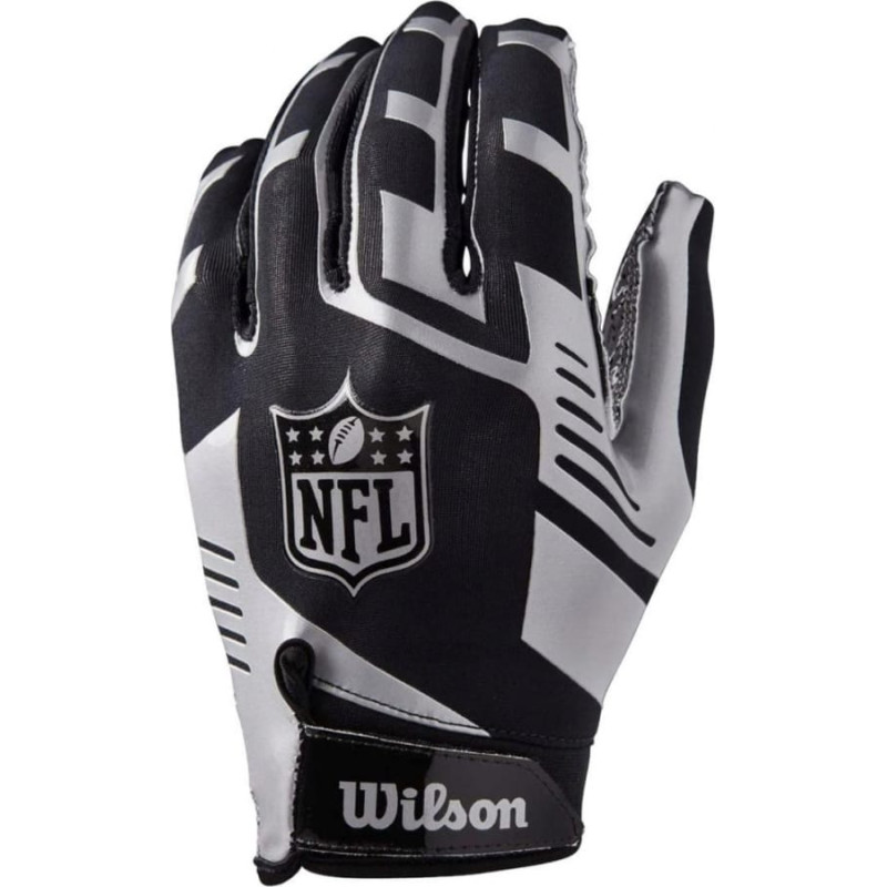 Wilson Wilson NFL Stretch Fit Receivers Gloves WTF930700M Czarne One size