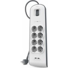 Belkin BSV804VF2M surge protector White 8 AC outlet(s) 2 m