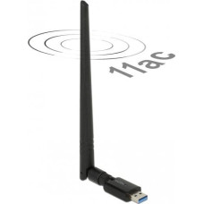 Delock USB 3.0 Dualband WLAN Stick (schwarz, mit externer Antenne)