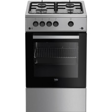 Beko CSG42011FX cooker Freestanding cooker Silver Gas