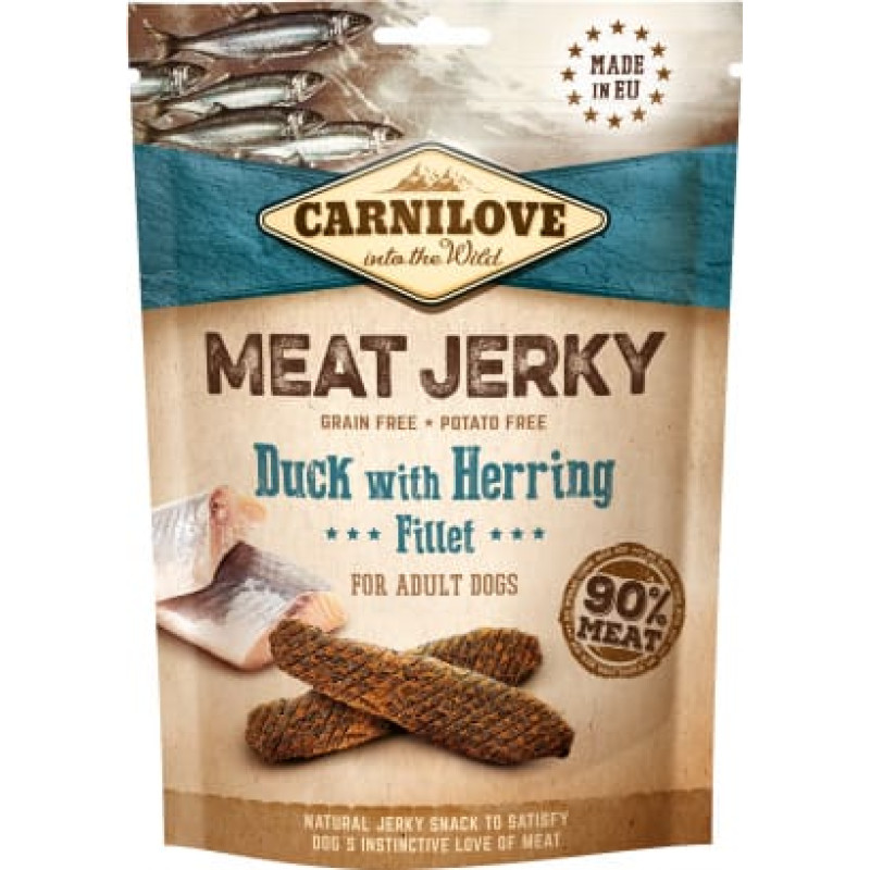 Carnilove Jerky Duck with Herring - dog snack - 100 g