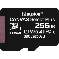 Kingston Technology Canvas Select Plus memory card 256 GB MicroSDXC Class 10 UHS-I