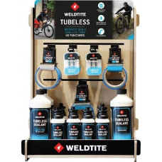 Weldtite Display WELDTITE TUBELESS STAND + Zestaw Produktów TUBELESS PACK 34 produkty (00018+00054) (NEW)