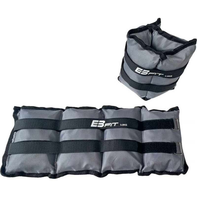 Eb Fit Obciażenie na przeguby EB FIT 2x3kg szare 1015026