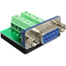 Delock Adapter AV Delock Terminal Block czarny (65268)