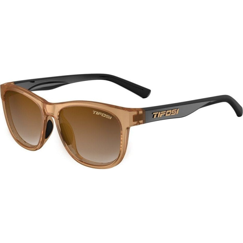 Tifosi Okulary TIFOSI SWANK crystal brown/onyx (1 szkło Brown Gradient 14,2% transmisja światła) (NEW)