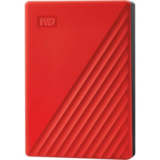 WD Dysk zewnętrzny WD HDD My Passport 4 TB Czerwony (WDBPKJ0040BRD-WESN)