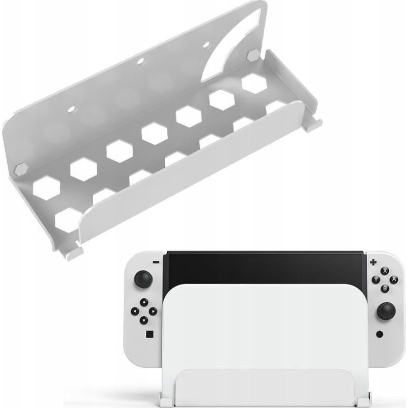 JYS Uchwyt Mocowanie na Ścianę do Nintendo Switch OLED i Nintendo Switch / NS230