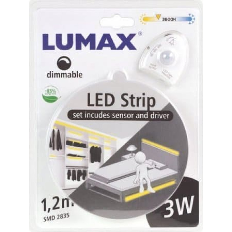 Lumax Taśma LED Lumax Zestaw Lumax LS501S taśma LED z czujnikiem ruchu i zmierzchu