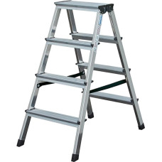 Krause Dopplo double-sided step ladder silver