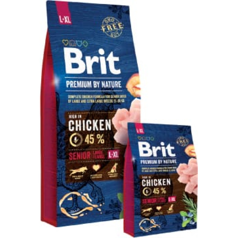 Brit Premium by Nature Senior L+XL 15 kg Apple, Chicken, Corn