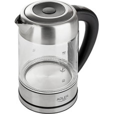 Adler AD 1247 NEW electric kettle 1.7 L Hazelnut,Stainless steel,Transparent 2200 W