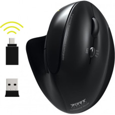 Port Designs 900706-BT mouse Right-hand RF Wireless+Bluetooth Optical 1600 DPI